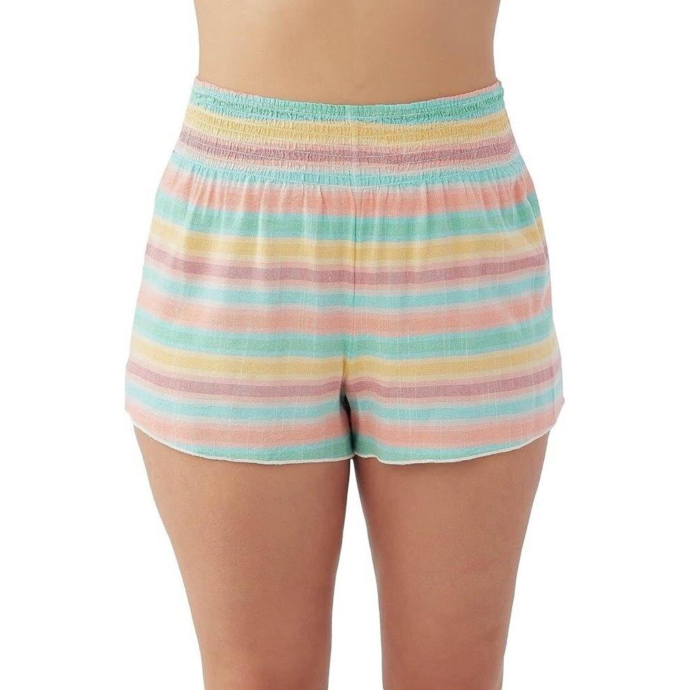 O’Neil Women’s Cove Stripe Shorts NWT SIZE Small Linen